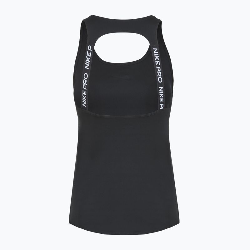 Női edzőpóló Nike Pro Dri-Fit black/white 2