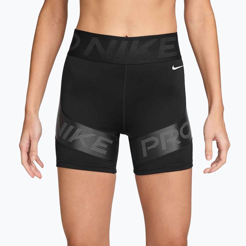 Női Nike Pro Sculpt High Waisted 5" Biker rövidnadrág fekete/antracit/fehér