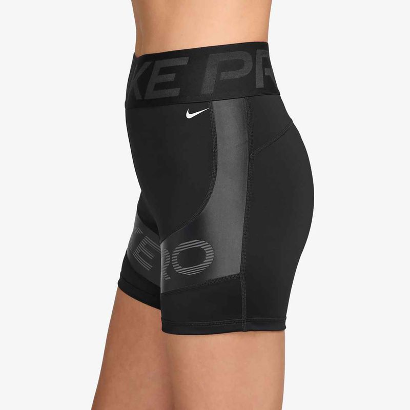 Női Nike Pro Sculpt High Waisted 5" Biker rövidnadrág fekete/antracit/fehér 3