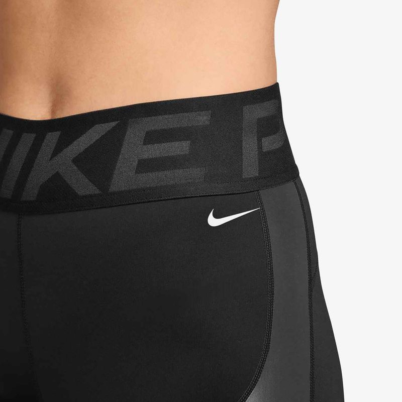 Női Nike Pro Sculpt High Waisted 5" Biker rövidnadrág fekete/antracit/fehér 4