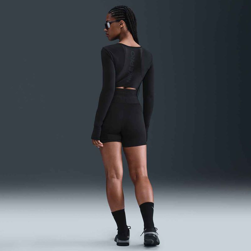 Női Nike Pro Sculpt High Waisted 5" Biker rövidnadrág fekete/antracit/fehér 10