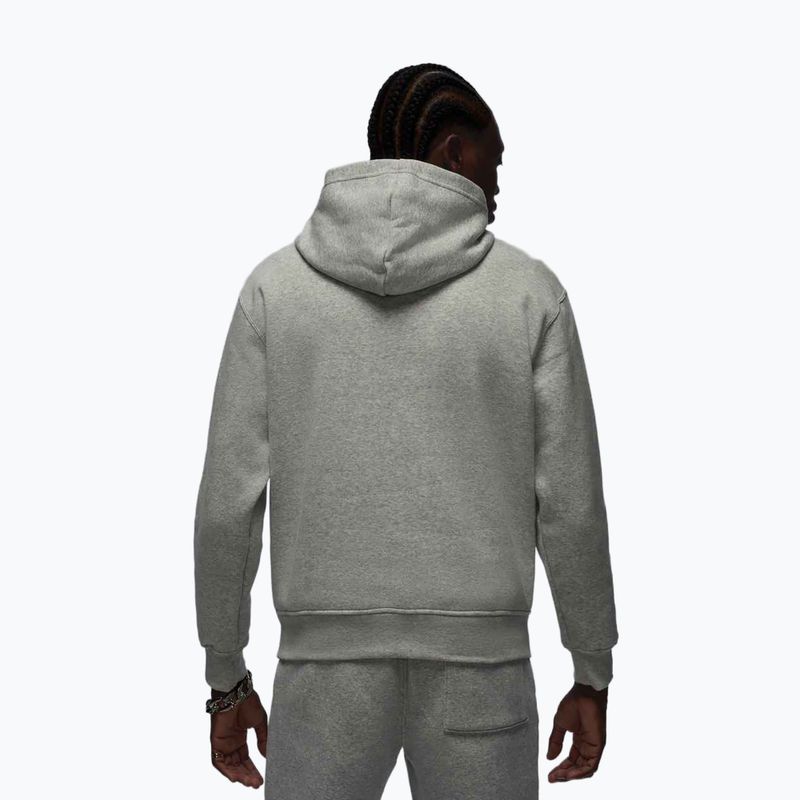 Férfi pulóver Jordan Brooklyn Fleece grey heather/white 3