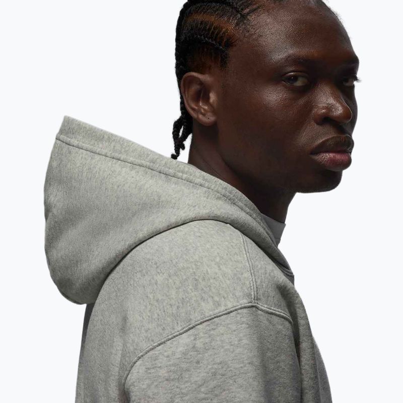 Férfi pulóver Jordan Brooklyn Fleece grey heather/white 5