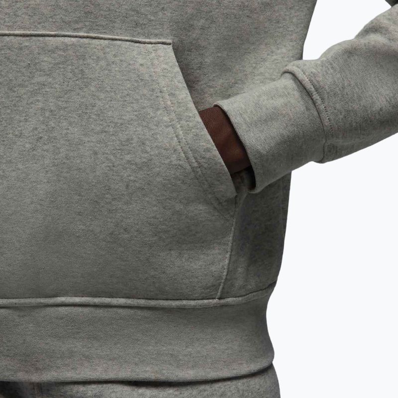 Férfi pulóver Jordan Brooklyn Fleece grey heather/white 6