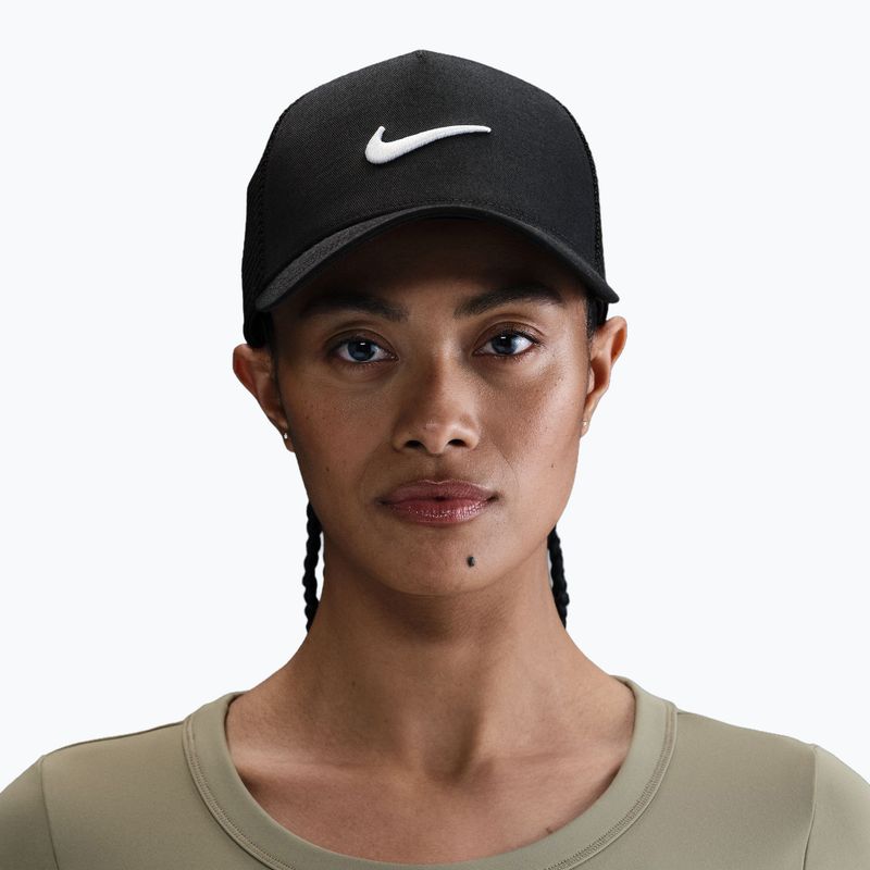Férfi trucker sapka Nike Rise Structured Trucker black/black/white 5
