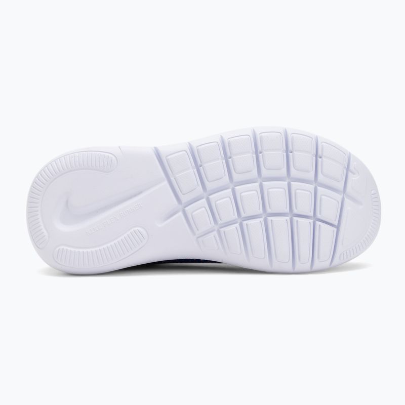 Nike Flex Runner 4 éjfekete tengerészkék/teljesen narancssárga/királyi gyermekcipő 4