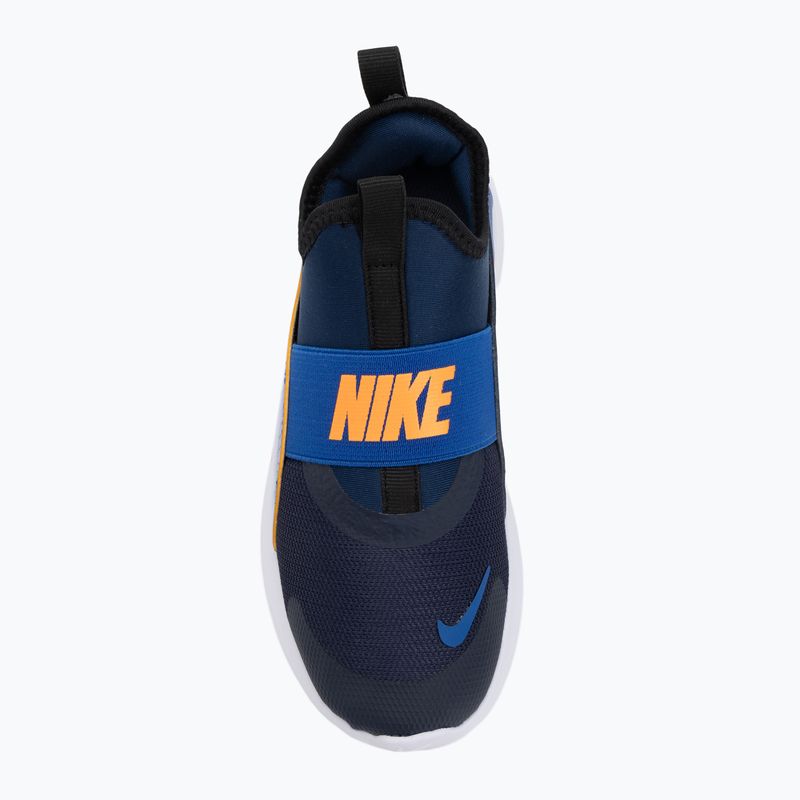Nike Flex Runner 4 éjfekete tengerészkék/teljesen narancssárga/királyi gyermekcipő 5