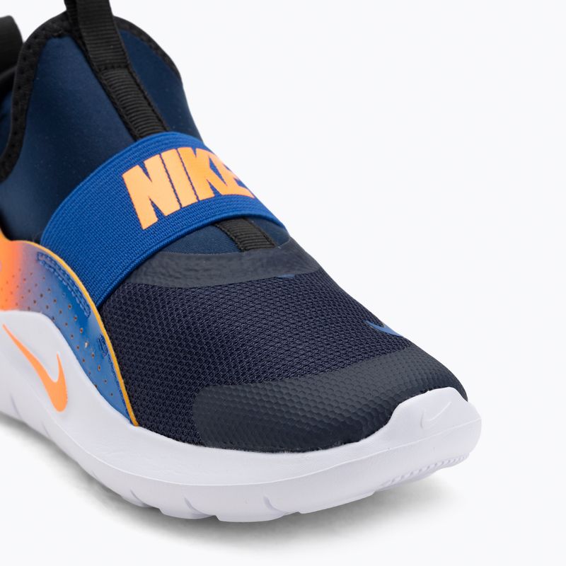 Nike Flex Runner 4 éjfekete tengerészkék/teljesen narancssárga/királyi gyermekcipő 7