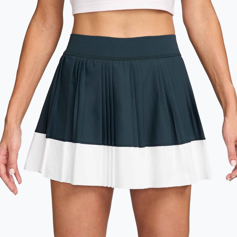 Nike Court Dri-Fit Ace Advantage teniszszoknya armory navy / fehér / fehér / fehér 2