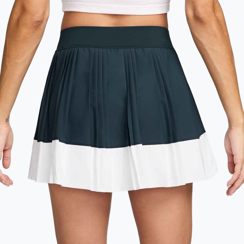 Nike Court Dri-Fit Ace Advantage teniszszoknya armory navy / fehér / fehér / fehér 3
