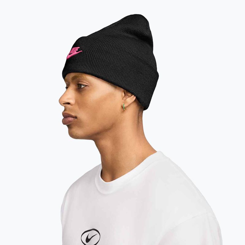 Téli sapka Nike Peak Futura Beanie black/pinksicle 4