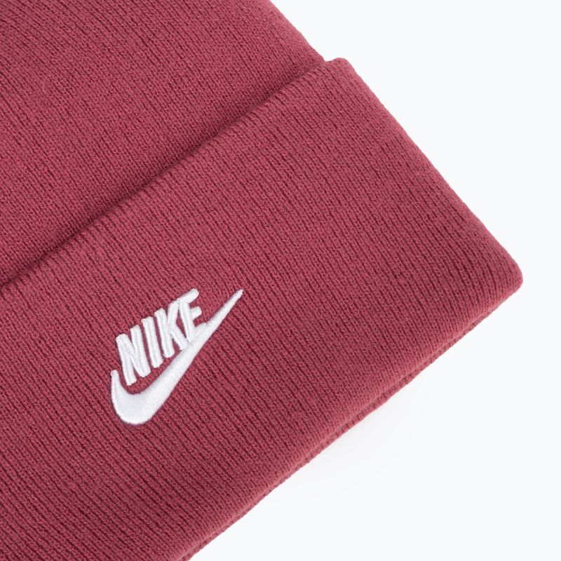 Téli sapka Nike Peak Futura Beanie sweet beet/white 3