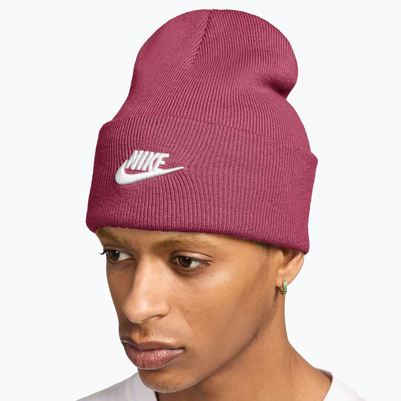 Téli sapka Nike Peak Futura Beanie sweet beet/white 4