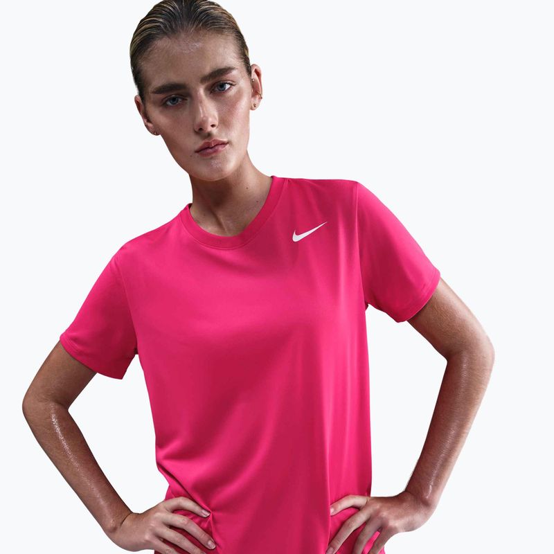 Női edzőpóló Nike Dri-Fit rush pink/white 3