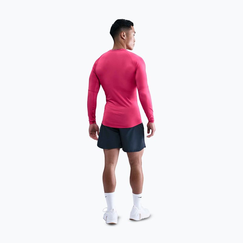 Férfi hosszú ujjú edzőfelső Nike Pro Dri-Fit Tight Fitness rush pink/black 3