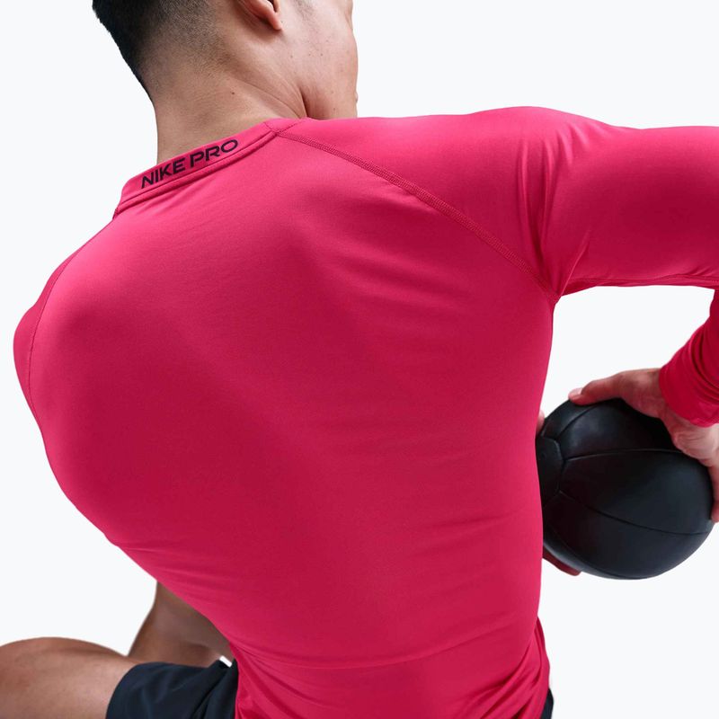 Férfi hosszú ujjú edzőfelső Nike Pro Dri-Fit Tight Fitness rush pink/black 5