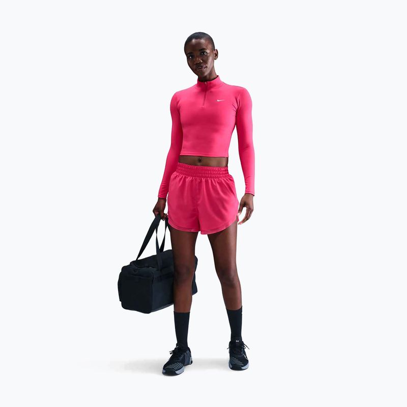 Női felső Nike One Fitted Dri-Fit 1/4 Zip Mid Layer Rush Pink/White 2