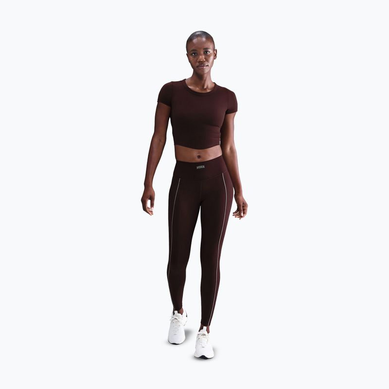 Nike One női leggings High-Waisted burgundy crush 2