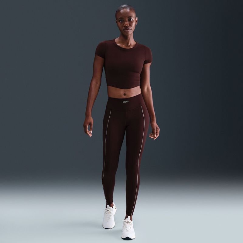 Nike One női leggings High-Waisted burgundy crush 8