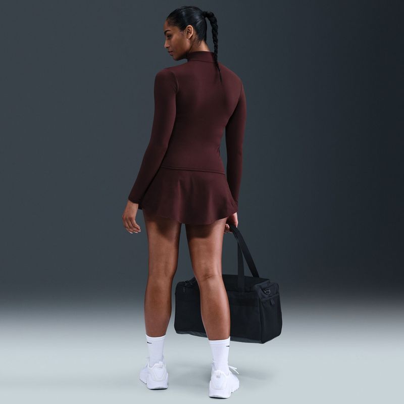 Női edzőfelső Nike One Fitted Dri-Fit Full-Zip burgundy crush/white 7