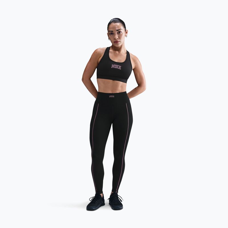 Nike Swoosh Medium Support fekete edzőmelltartó 2