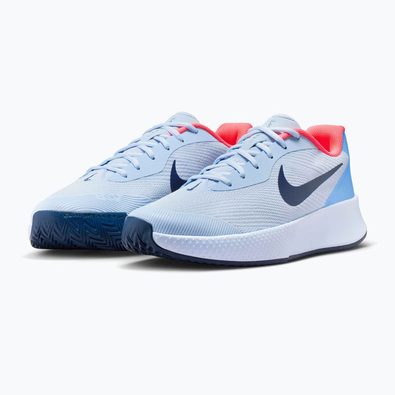 Férfi cipők Nike Vapor Lite 3 Clay hydrogen blue/hot lava/midnight navy 10
