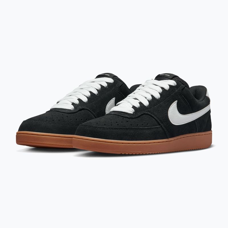 Férfi cipők Nike Court Vision Low FL black/gum med brown/white 3