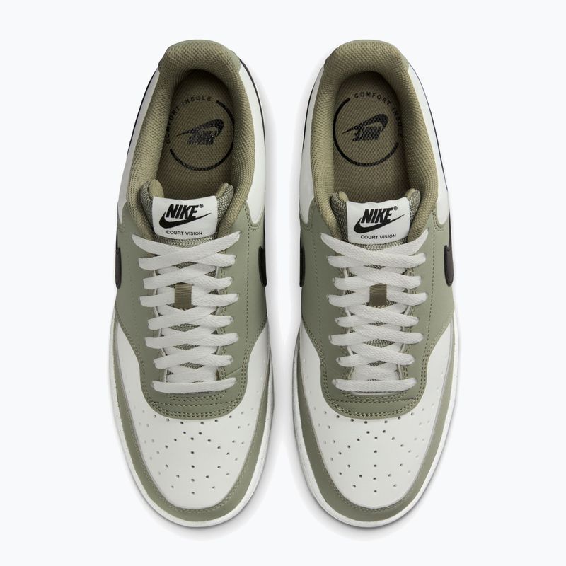 Férfi Nike Court Vision Low cipő summit white/silver sage/black 7