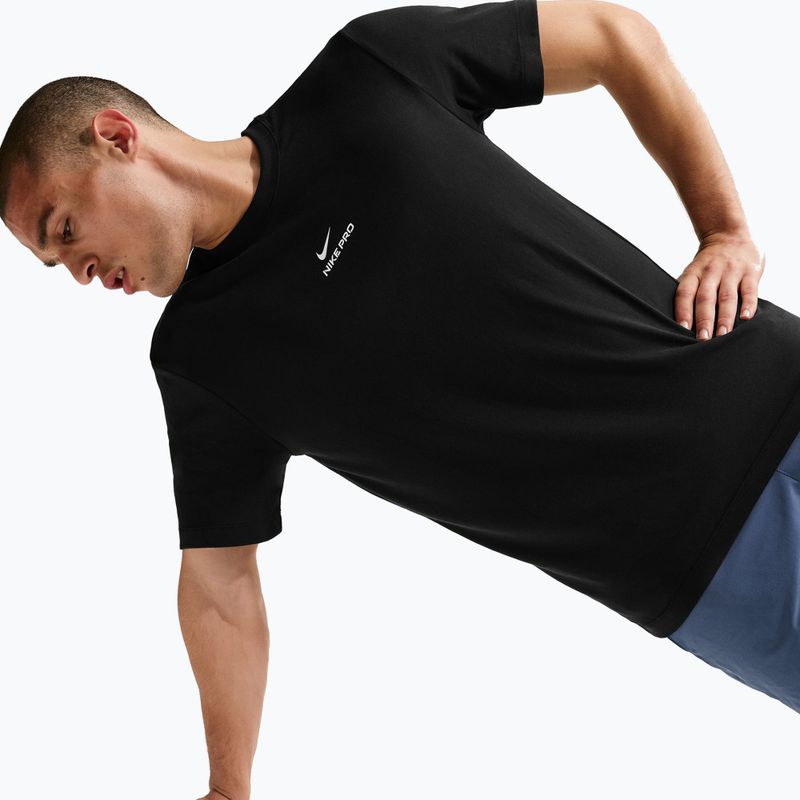 Férfi edzőpóló Nike Pro Dri-Fit black/white 6
