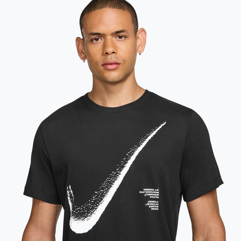 Férfi edzőpóló Nike HBR Dri-FIT black/white 3