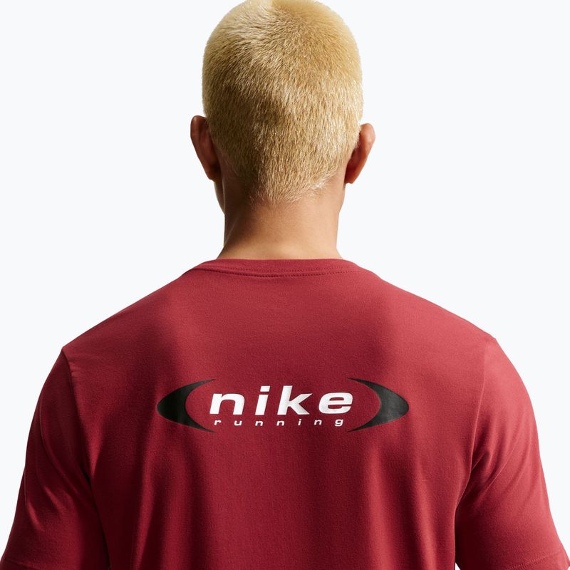 Férfi futópóló Nike Retro Run Dri-Fit team crimson 4