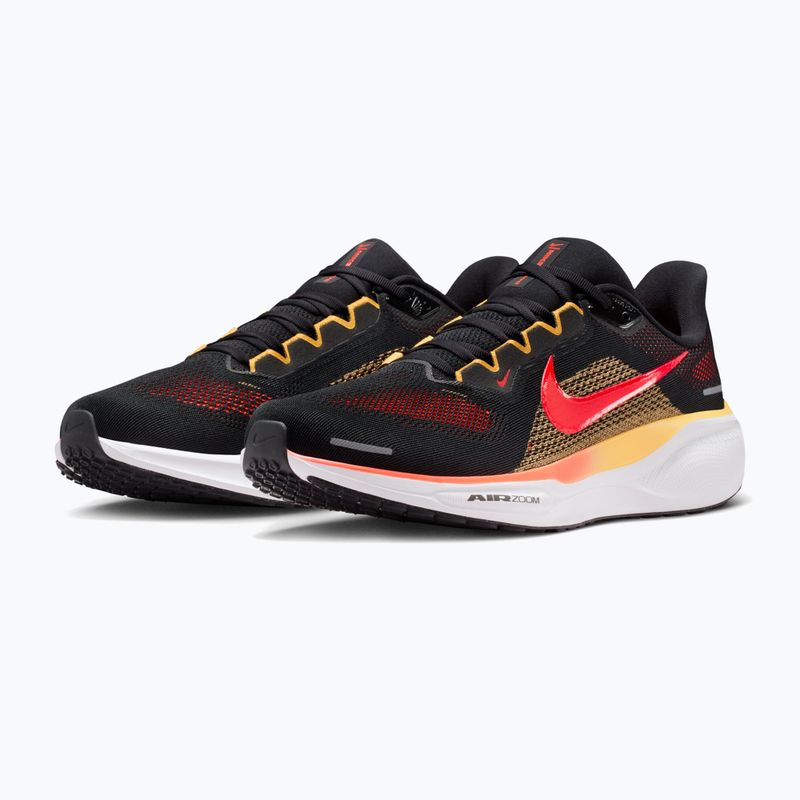 Nike Pegasus 41 férfi futócipő Black/Topaz Gold/Bright Crimson 3