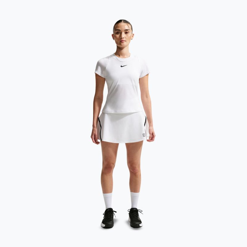 Teniszszoknya Nike Court Advantage Dri-Fit High Waisted white/black 2