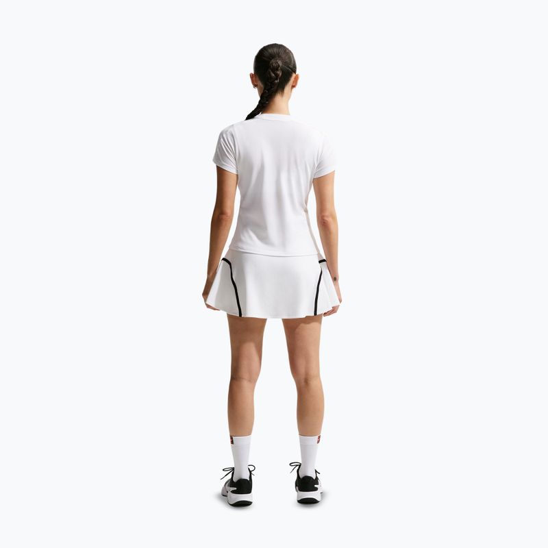 Teniszszoknya Nike Court Advantage Dri-Fit High Waisted white/black 3