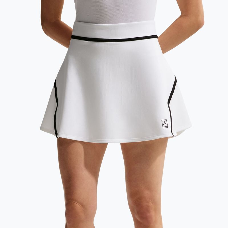 Teniszszoknya Nike Court Advantage Dri-Fit High Waisted white/black 5