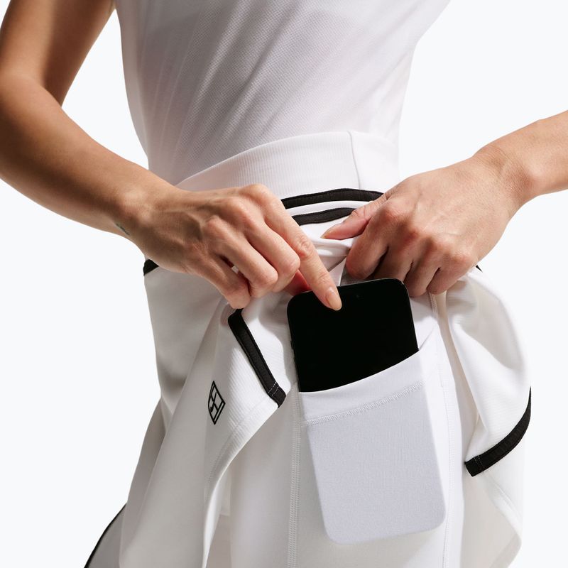 Teniszszoknya Nike Court Advantage Dri-Fit High Waisted white/black 7