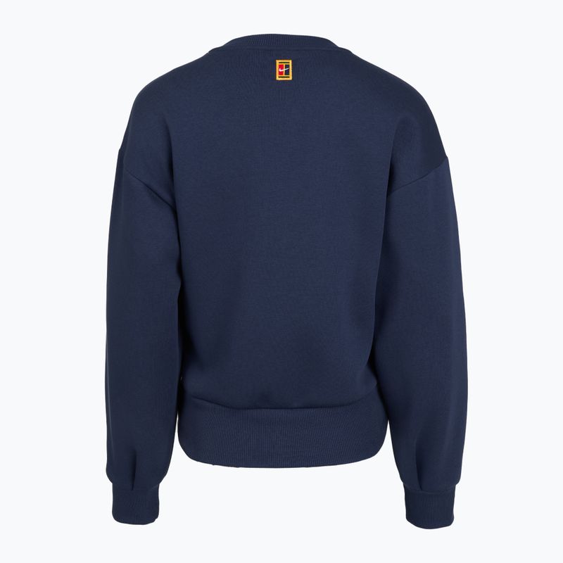 Női pulóver Nike Court Collection French Terry Crew Neck midnight navy/sail 5