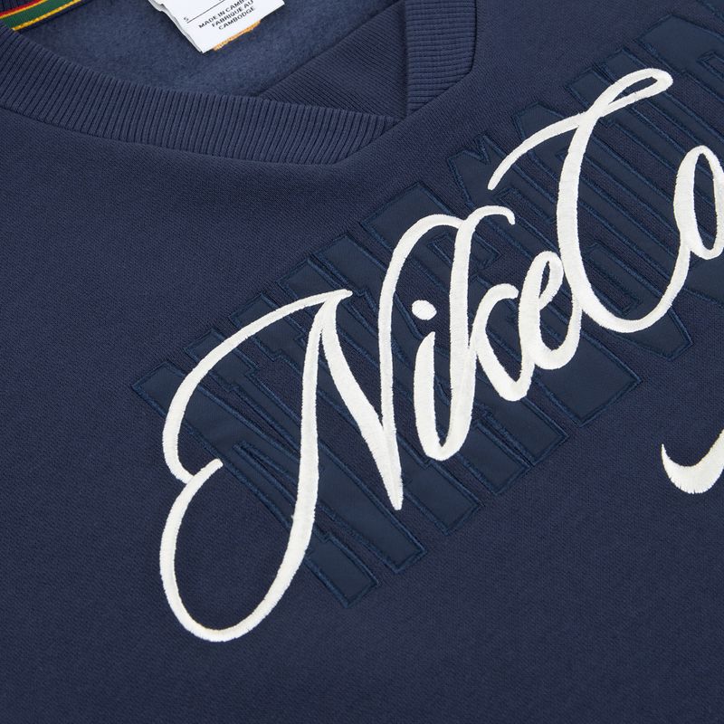 Női pulóver Nike Court Collection French Terry Crew Neck midnight navy/sail 6