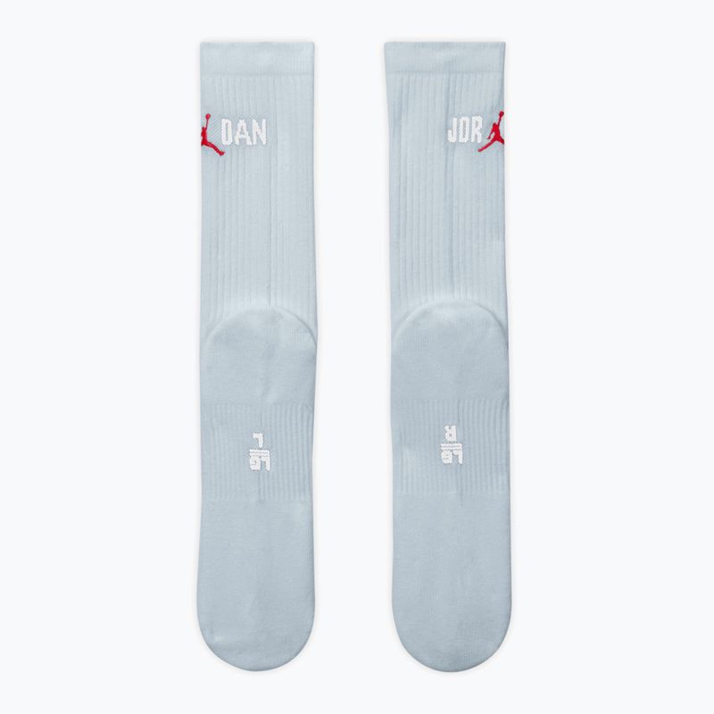 Jordan Everyday Crew zokni 1 pár aura/white/university red 3
