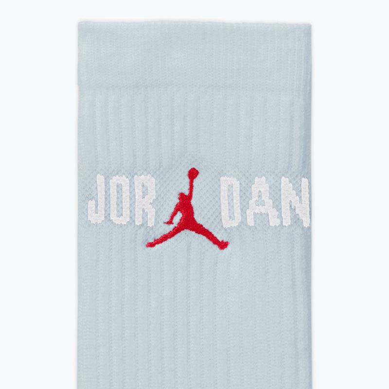 Jordan Everyday Crew zokni 1 pár aura/white/university red 4