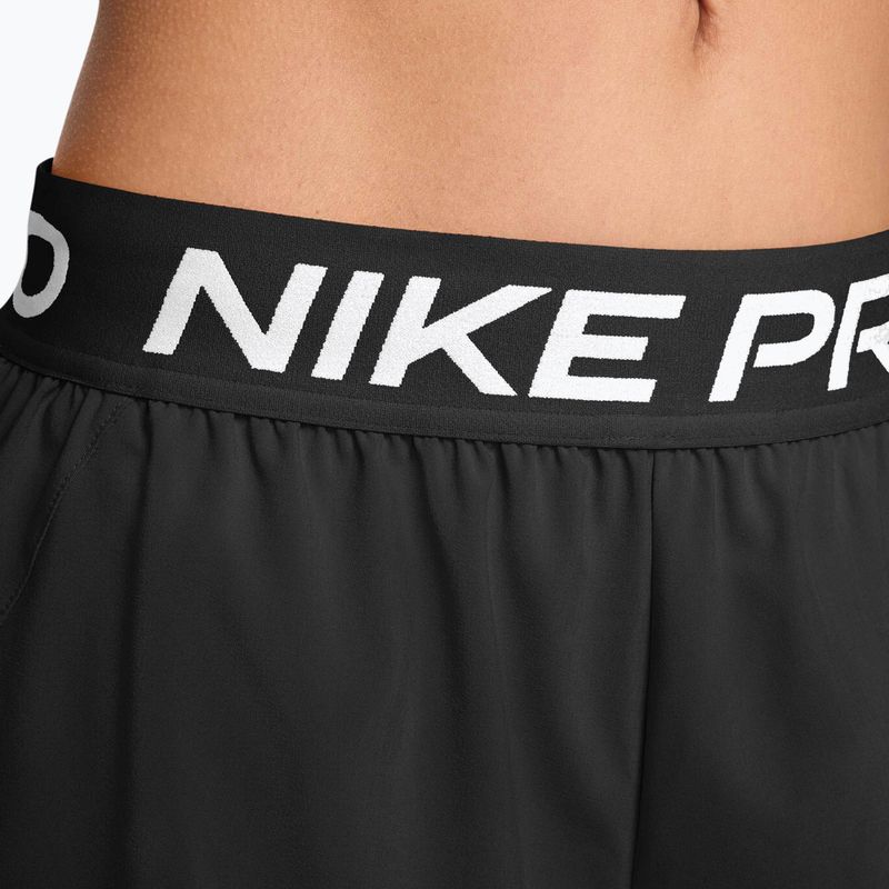 Női edző rövidnadrág Nike Pro Dri-Fit Mid-Rise Brief-Lined 3" black/white 4