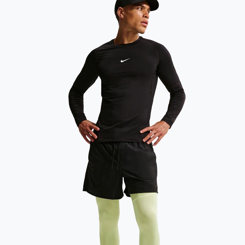 Férfi edzésleggings Nike Pro Dri-Fit Tight Fitness light liquid lime/black 5
