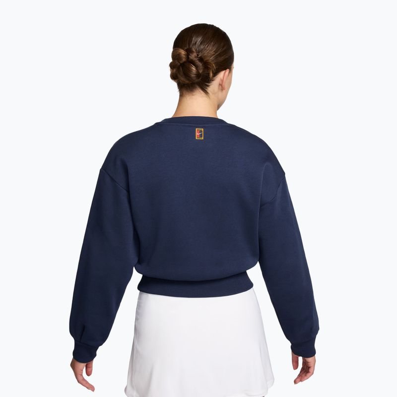 Női pulóver Nike Court Collection French Terry Crew Neck midnight navy/sail 2