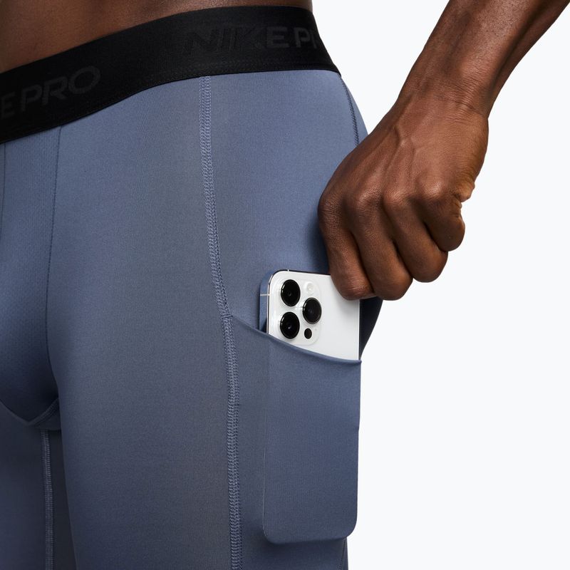 Férfi edzőleggings Nike Pro Dri-Fit Tight Fitness diffused blue/black 3