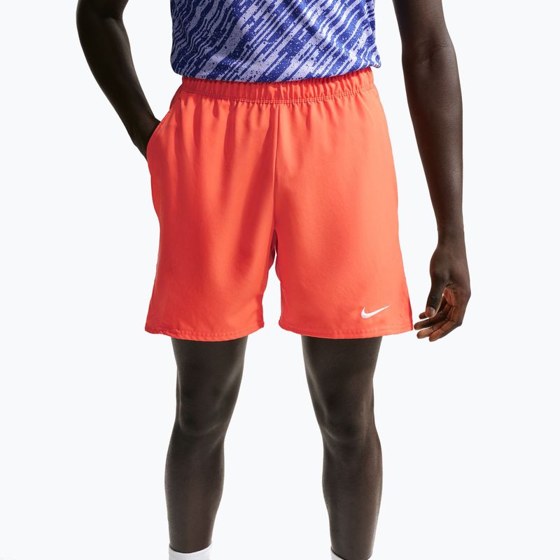Férfi tenisz rövidnadrág Nike Court Dri-Fit Victory 7" turf orange/white 2