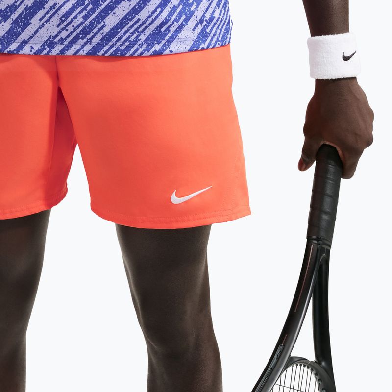 Férfi tenisz rövidnadrág Nike Court Dri-Fit Victory 7" turf orange/white 6