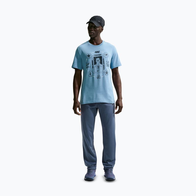 Férfi edzőnadrág Nike Therma-FIT Open Hem diffused blue/diffused blue/black 2