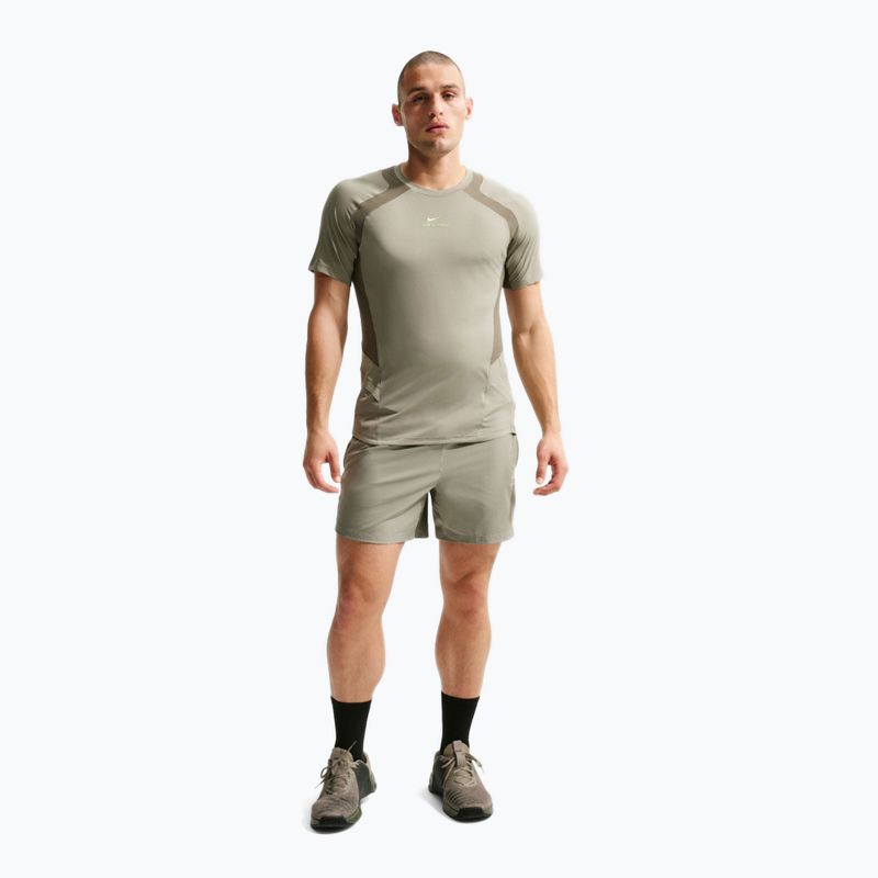 Férfi edzőpóló Nike Pro Training Dri-Fit light army/medium olive/light liquid lime 2