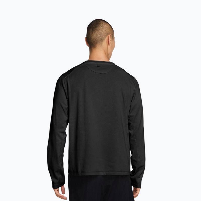 Férfi hosszú ujjú póló Nike Primary Athletic Club Dri-Fit black/dark smoke grey 2
