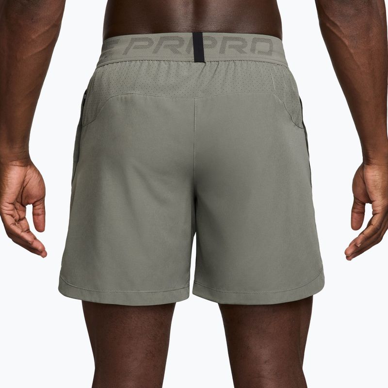 Férfi rövidnadrág Nike Pro Training Dri-Fit 6" light army/light liquid lime 6